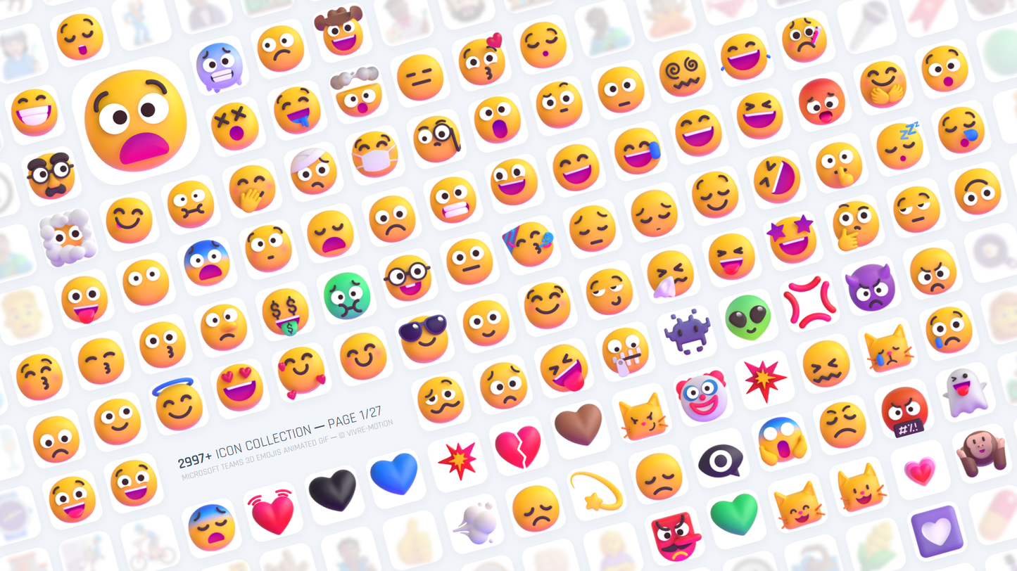 MICROSOFT TEAMS 3D EMOJIS ANIMATED GIF | Stream Deck Icons