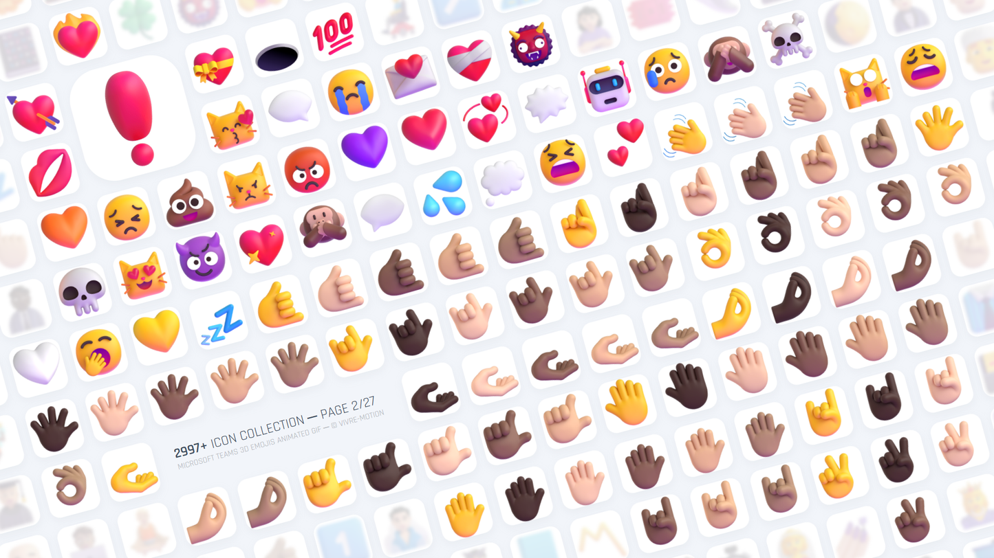 MICROSOFT TEAMS 3D EMOJIS ANIMATED GIF | Stream Deck Icons