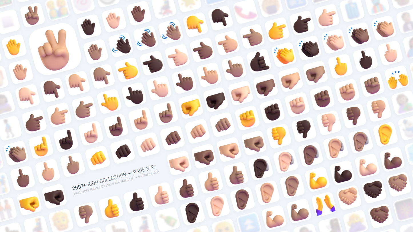 MICROSOFT TEAMS 3D EMOJIS ANIMATED GIF | Stream Deck Icons