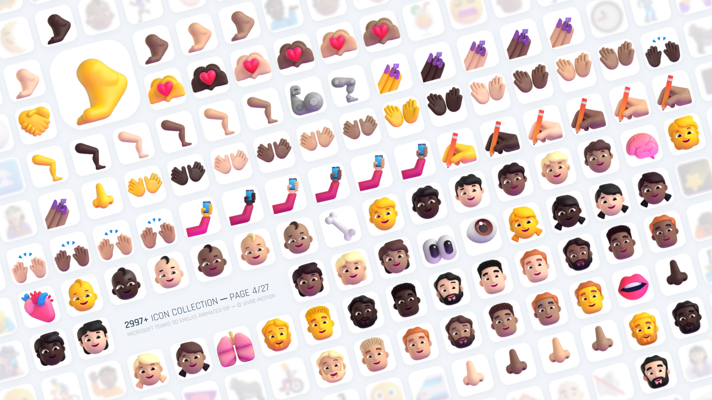 MICROSOFT TEAMS 3D EMOJIS ANIMATED GIF | Stream Deck Icons