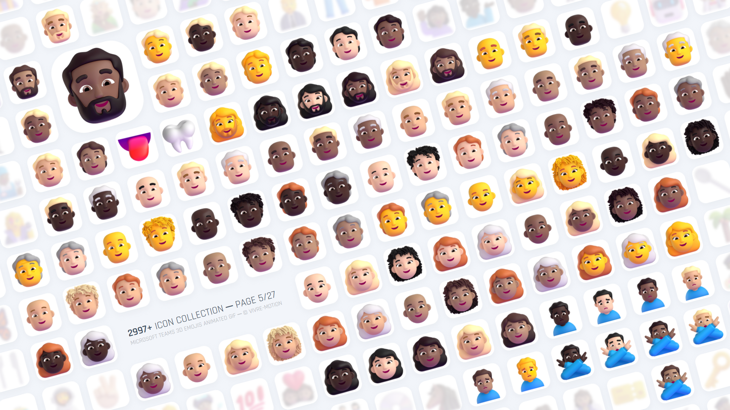 MICROSOFT TEAMS 3D EMOJIS ANIMATED GIF | Stream Deck Icons