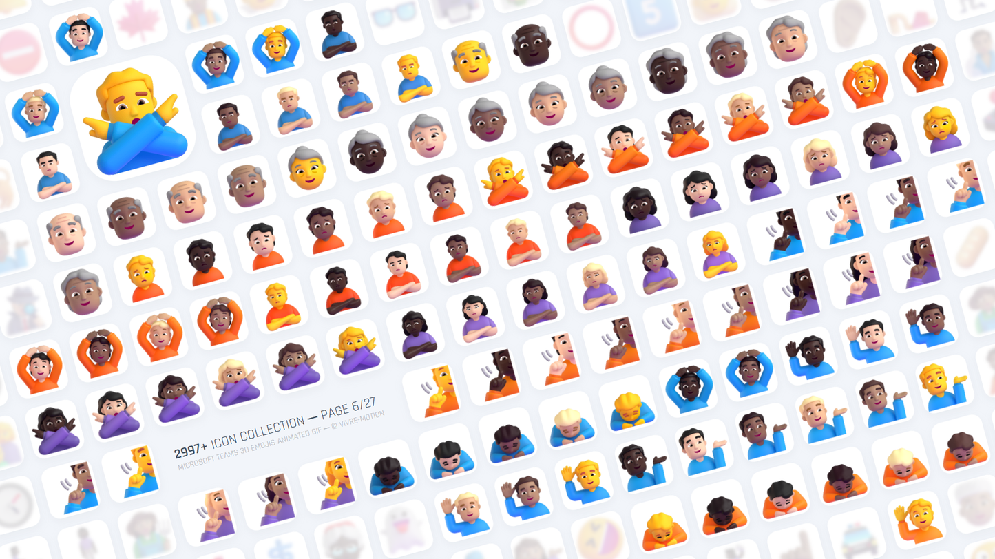 MICROSOFT TEAMS 3D EMOJIS ANIMATED GIF | Stream Deck Icons