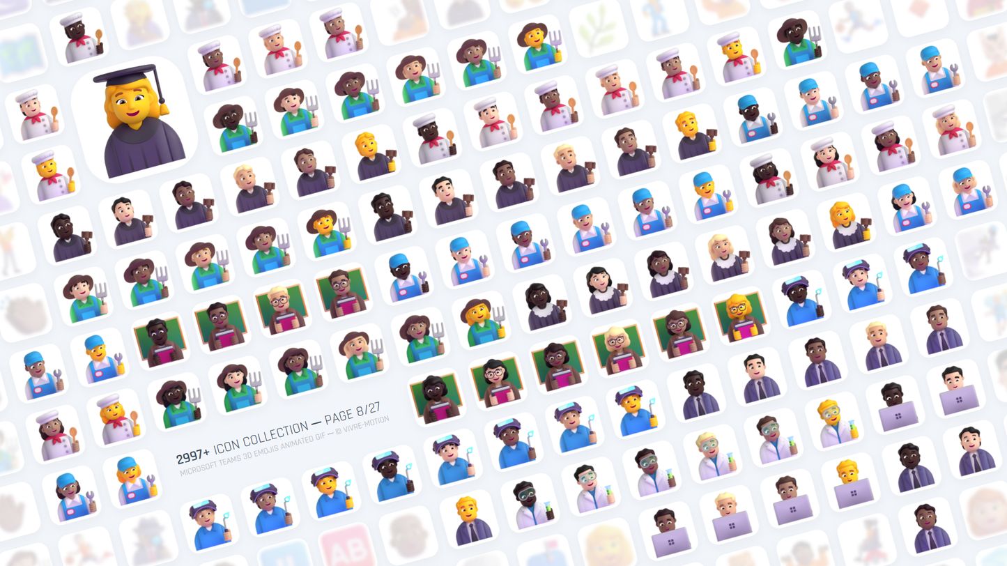 MICROSOFT TEAMS 3D EMOJIS ANIMATED GIF | Stream Deck Icons