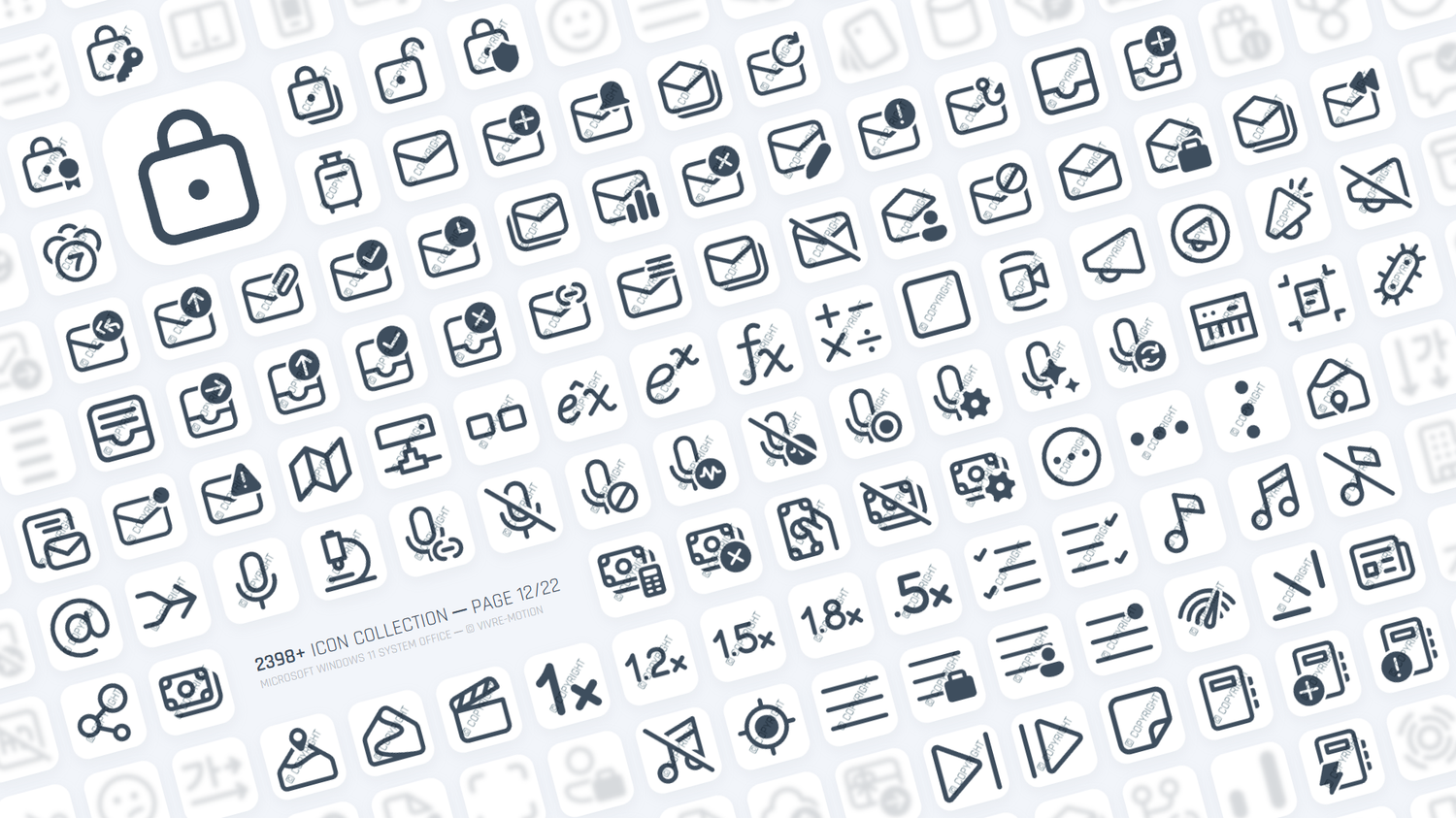 MICRSOFT WINDOWS 11 SYSTEM OFFICE ─ RGB HOTKEY STREAM DECK ICONS ─ VIVRE-MOTION