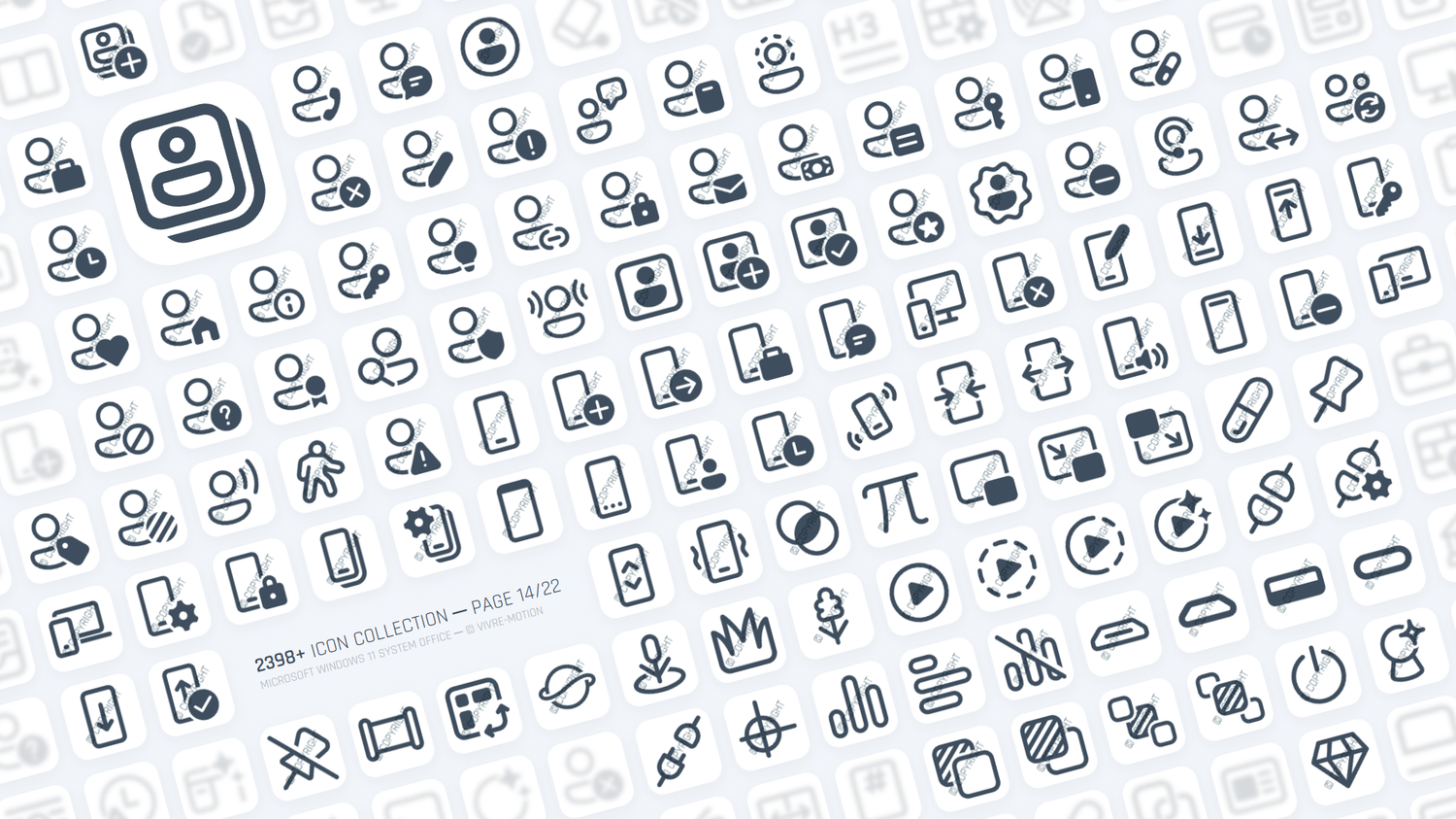 MICRSOFT WINDOWS 11 SYSTEM OFFICE ─ RGB HOTKEY STREAM DECK ICONS ─ VIVRE-MOTION