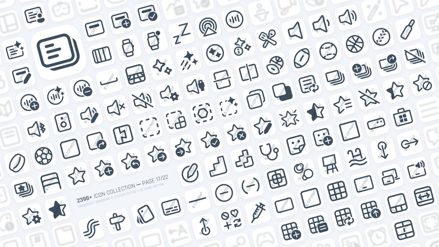 MICRSOFT WINDOWS 11 SYSTEM OFFICE ─ RGB HOTKEY STREAM DECK ICONS ─ VIVRE-MOTION