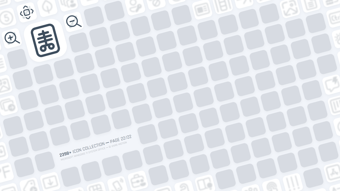 MICRSOFT WINDOWS 11 SYSTEM OFFICE ─ RGB HOTKEY STREAM DECK ICONS ─ VIVRE-MOTION