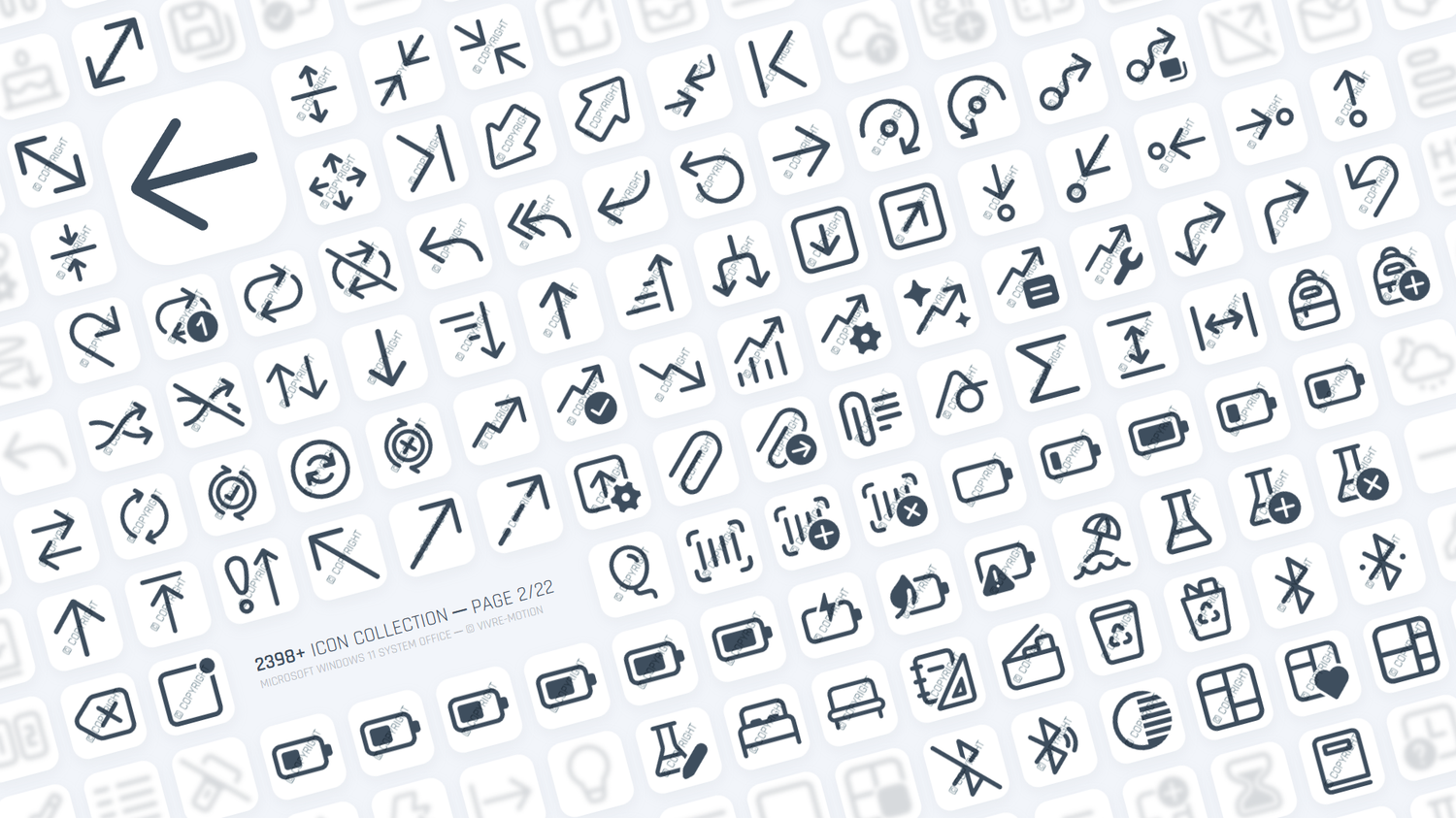 MICRSOFT WINDOWS 11 SYSTEM OFFICE ─ RGB HOTKEY STREAM DECK ICONS ─ VIVRE-MOTION