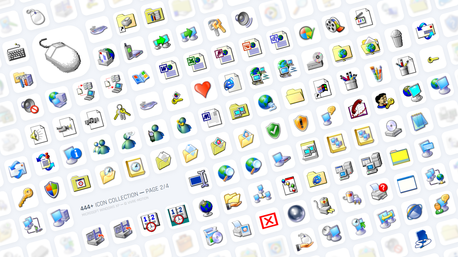 MICROSOFT WINDOWS XP ─ RGB HOTKEY STREAM DECK ICONS ─ VIVRE-MOTION