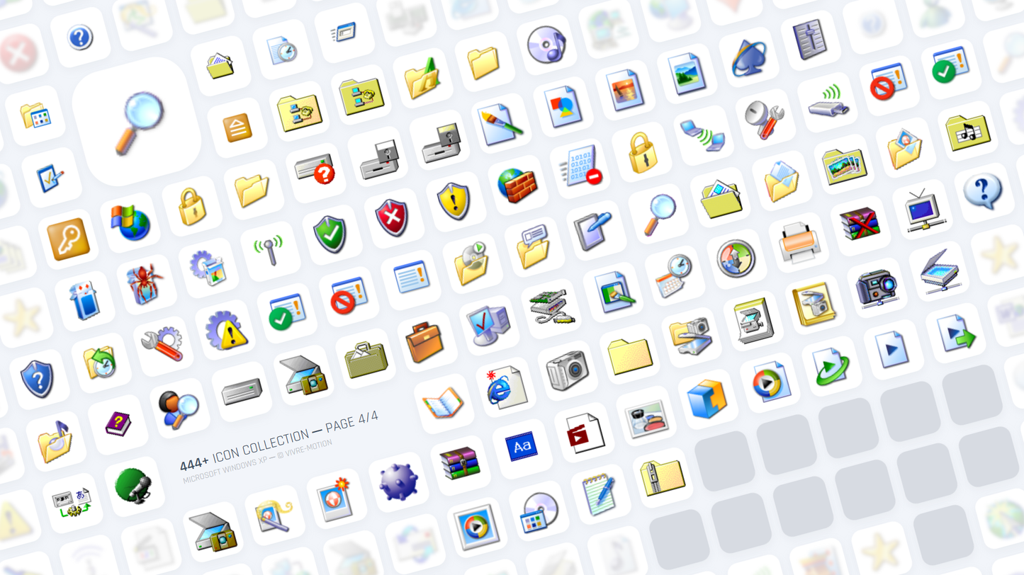 MICROSOFT WINDOWS XP ─ RGB HOTKEY STREAM DECK ICONS ─ VIVRE-MOTION