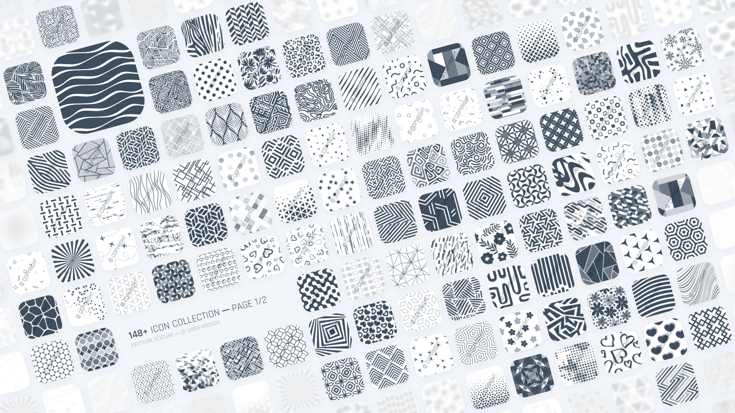 PATTERN TEXTURE ─ RGB HOTKEY STREAM DECK ICONS ─ VIVRE-MOTION