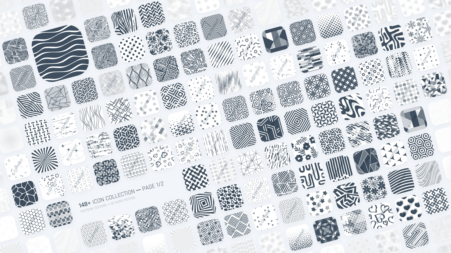 PATTERN TEXTURE ─ RGB HOTKEY STREAM DECK ICONS ─ VIVRE-MOTION