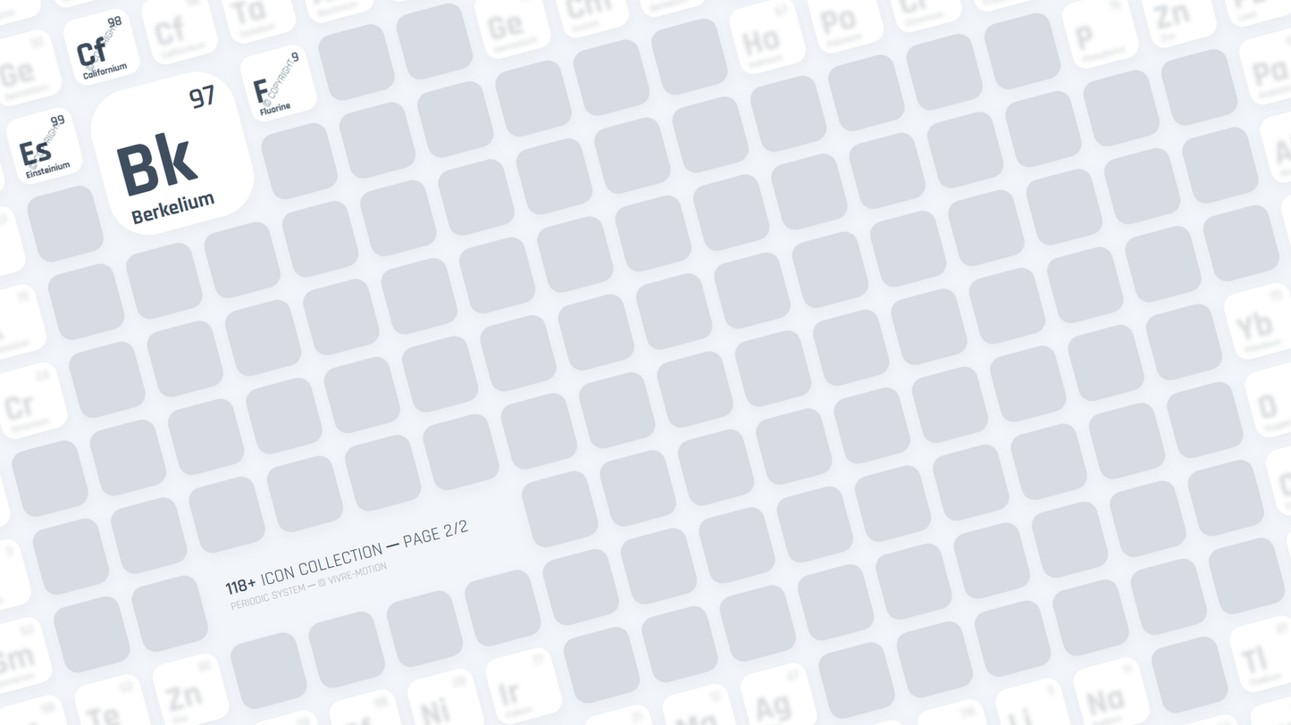 PERIODIC SYSTEM ─ RGB HOTKEY STREAM DECK ICONS ─ VIVRE-MOTION