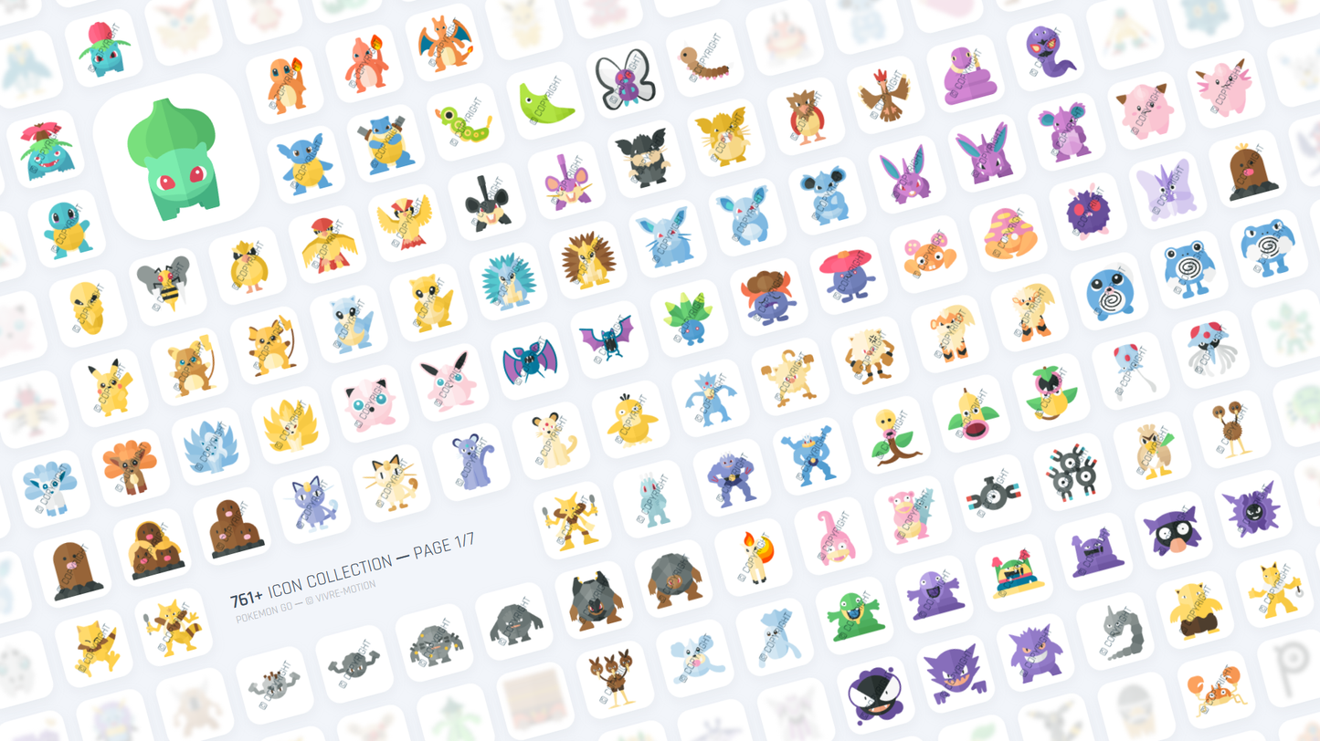 POKEMON GO ─ RGB HOTKEY STREAM DECK ICONS ─ VIVRE-MOTION