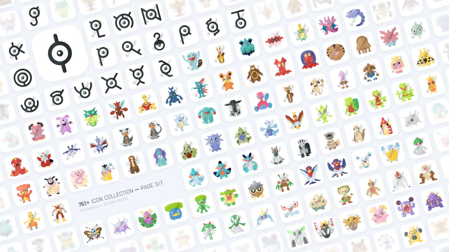 POKEMON GO ─ RGB HOTKEY STREAM DECK ICONS ─ VIVRE-MOTION