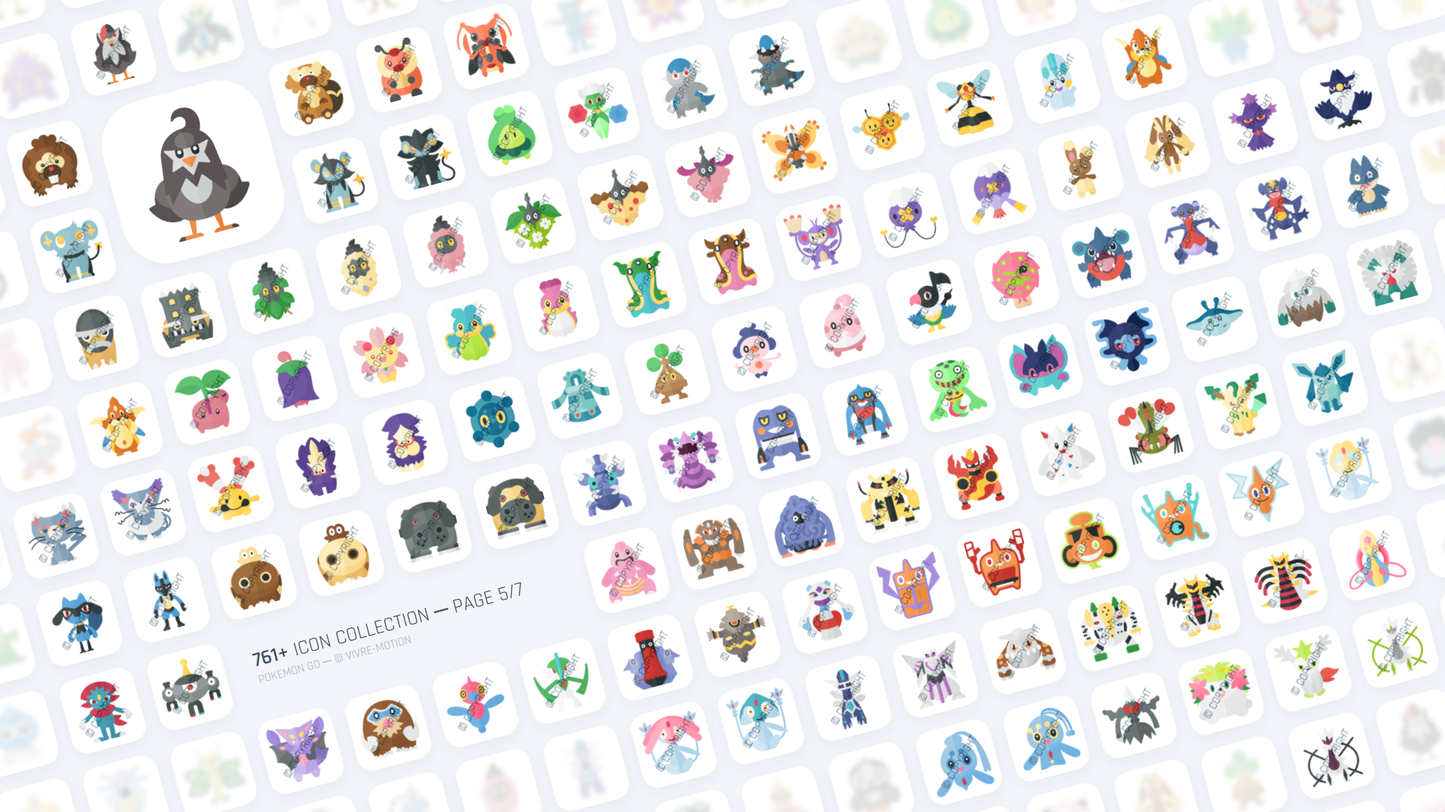 POKEMON GO ─ RGB HOTKEY STREAM DECK ICONS ─ VIVRE-MOTION