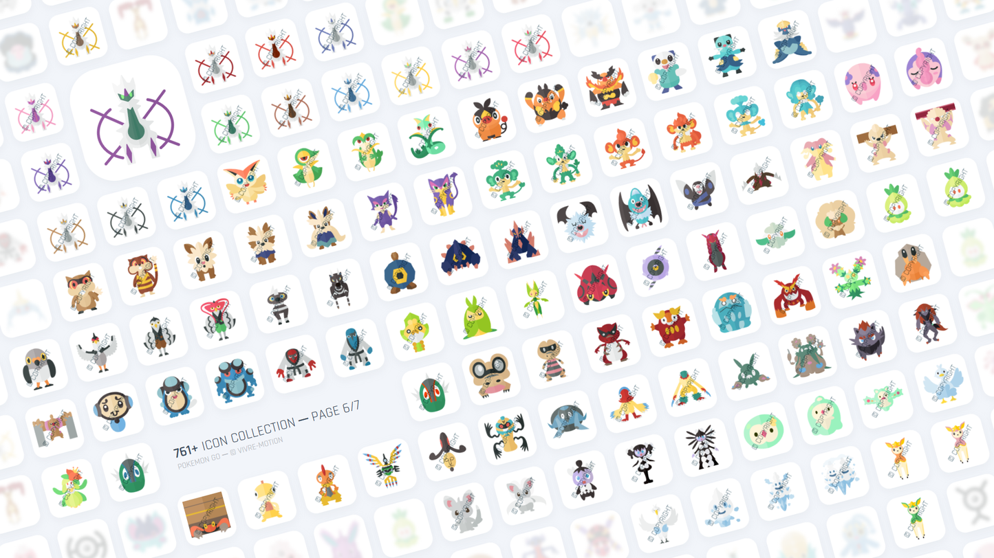 Pokemon Rotation Icons POKÉMON GO - STREAM DECK ICONS | VIVRE-MOTION
