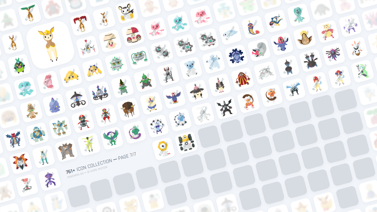 POKEMON GO ─ RGB HOTKEY STREAM DECK ICONS ─ VIVRE-MOTION