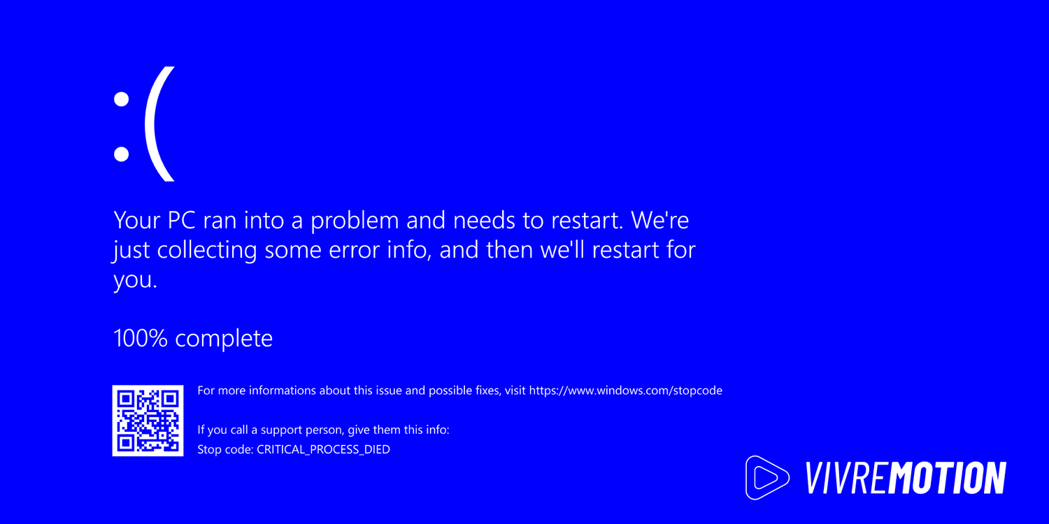 BLUESCREEN FAKE SIMULATOR SCREEN | VIVRE-MOTION