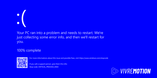 BLUESCREEN FAKE SIMULATOR SCREEN | VIVRE-MOTION