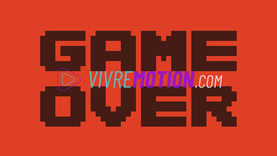 GAME OVER SCREENSAVER PREVIEW | VIVRE-MOTION
