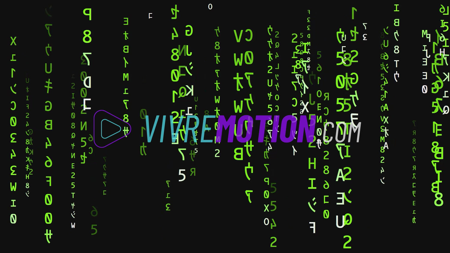 MATRIX SCREENSAVER PREVIEW | VIVRE-MOTION