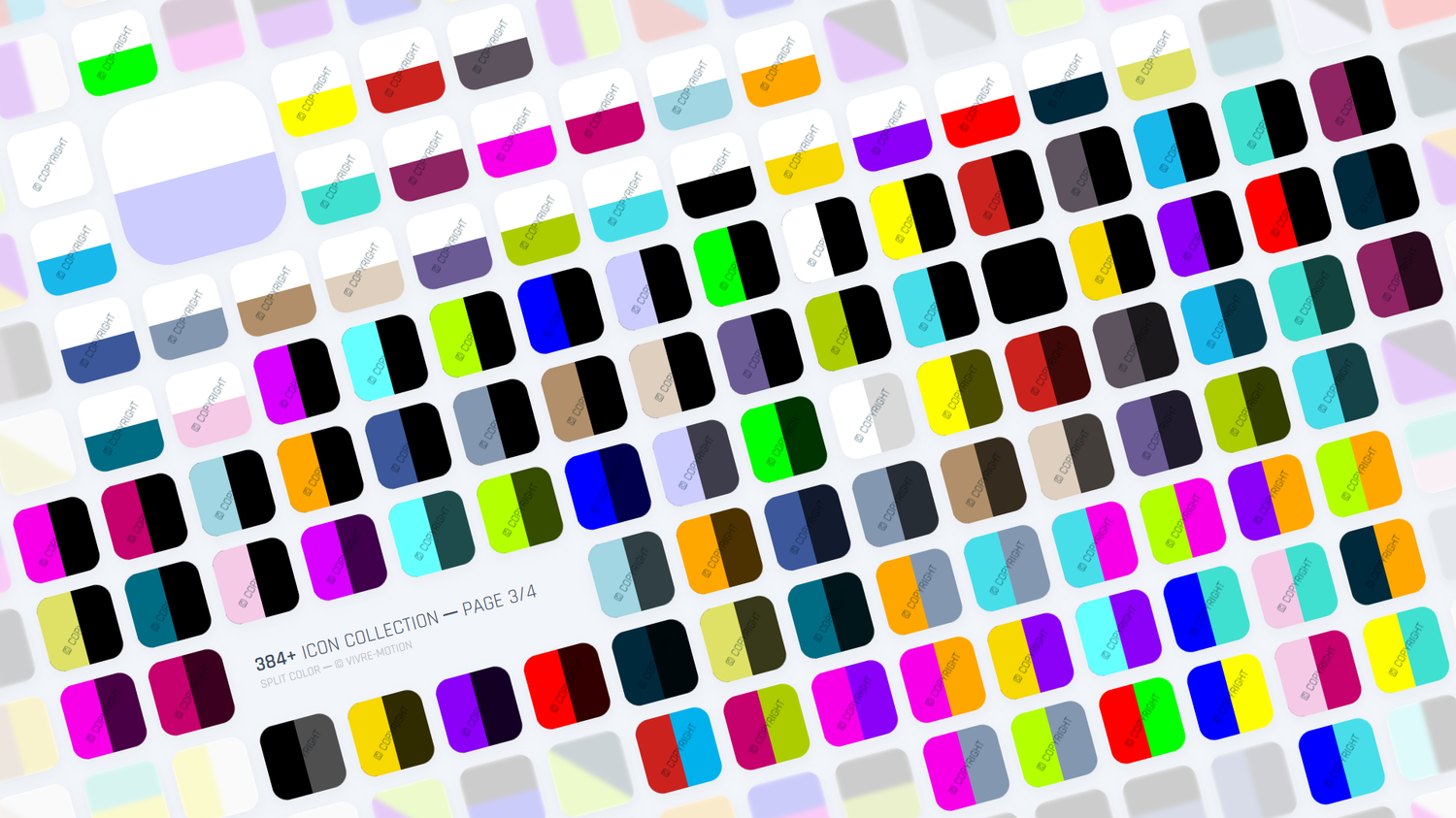 SPLIT COLOR ─ RGB HOTKEY STREAM DECK ICONS ─ VIVRE-MOTION