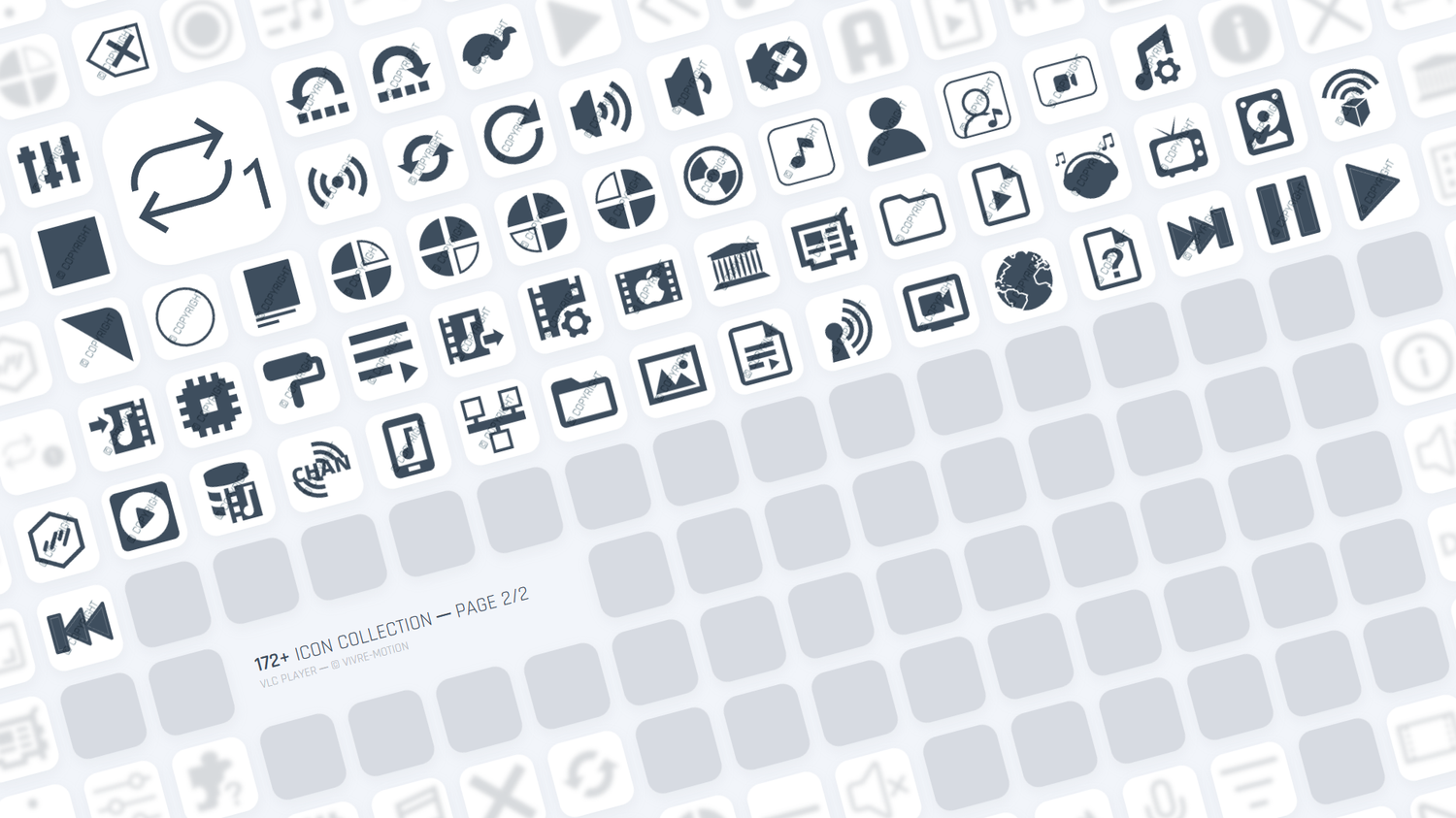 VLC PLAYER ─ RGB HOTKEY STREAM DECK ICONS ─ VIVRE-MOTION