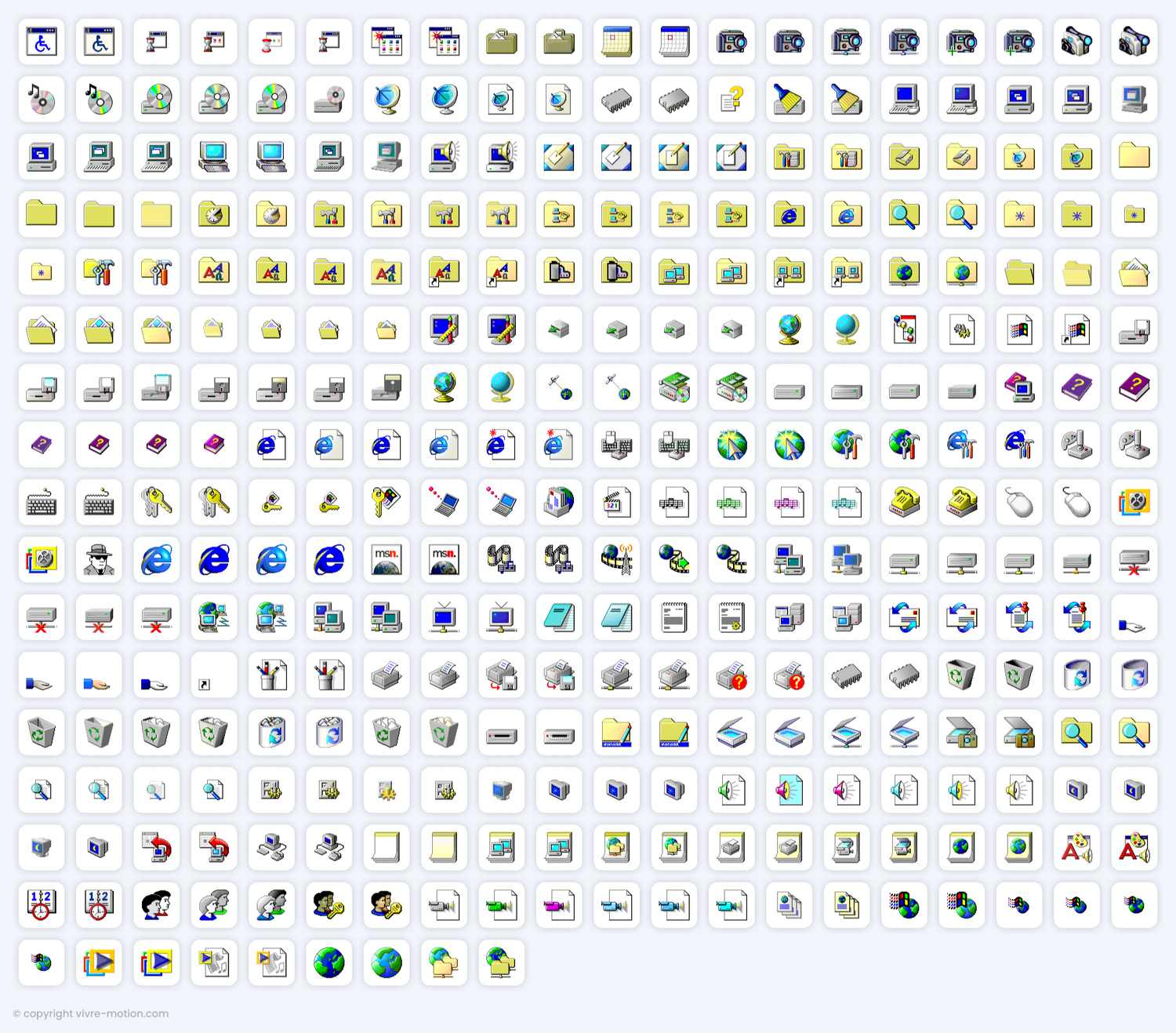 MICROSOFT WINDOWS® 98 SE - STREAM DECK ICONS | VIVRE-MOTION