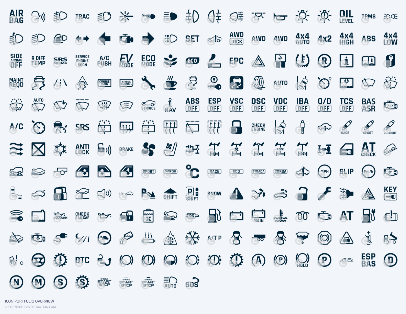 SIM RACING CAR DASHBOARD - STREAM DECK ICONS| VIVRE-MOTION