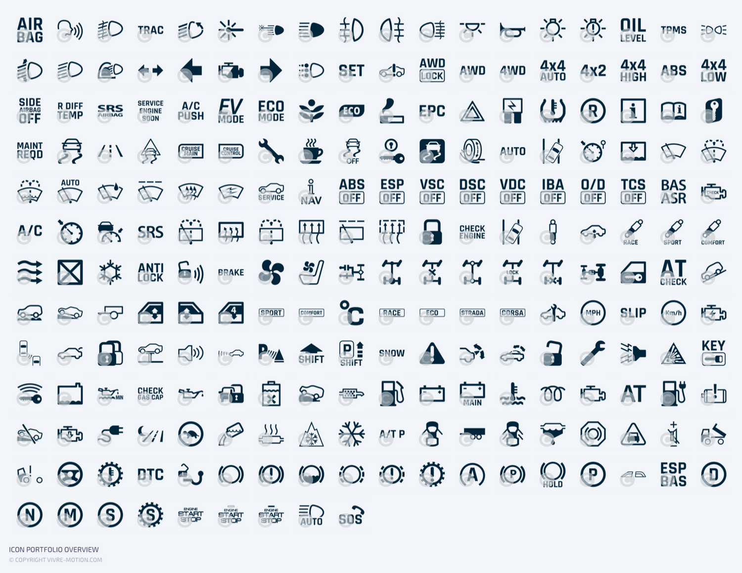 SIM RACING CAR DASHBOARD - STREAM DECK ICONS| VIVRE-MOTION