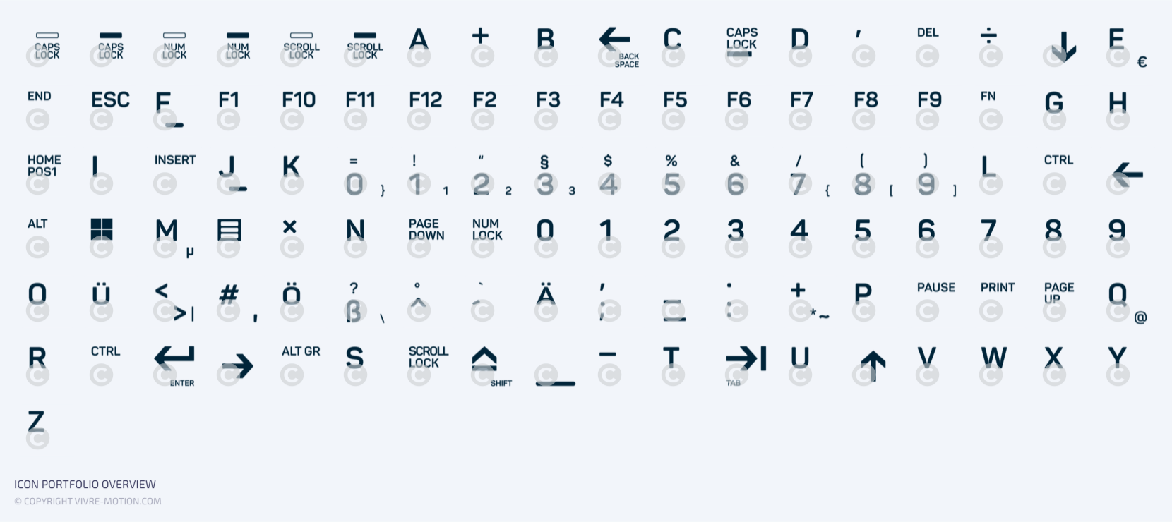 KEYBOARD LAYOUT - STREAM DECK ICONS | VIVRE-MOTION