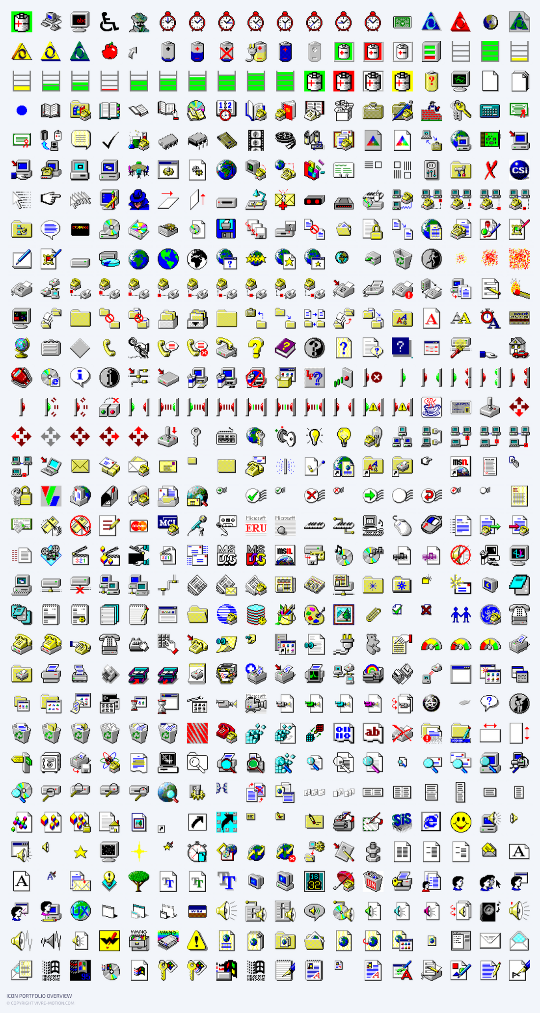 MICROSOFT WINDOWS® 95 - STREAM DECK ICONS | VIVRE-MOTION