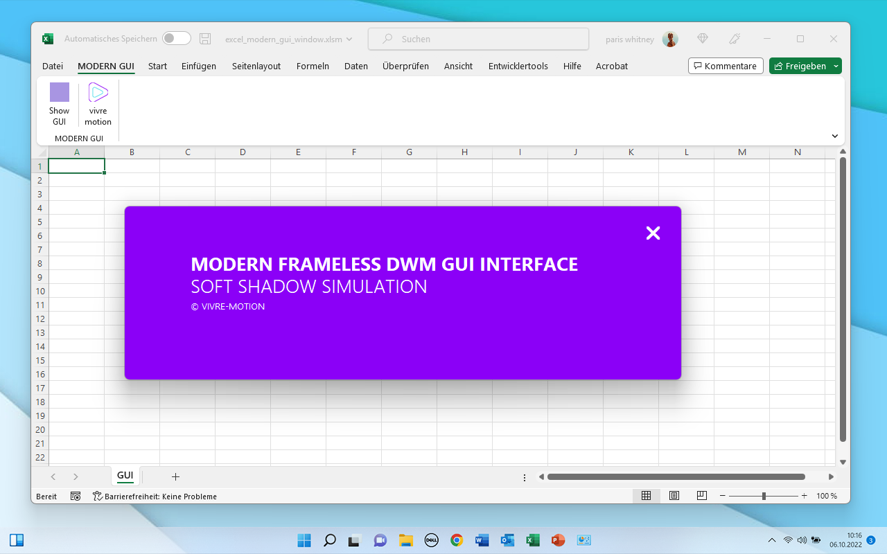 EXCEL MODERN VBA GUI | WINDOWS | STREAM DECK PLUGIN